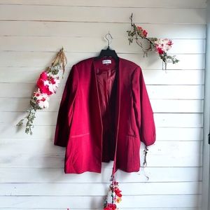 Calvin Klein Women’s Size 18W Red Blazer